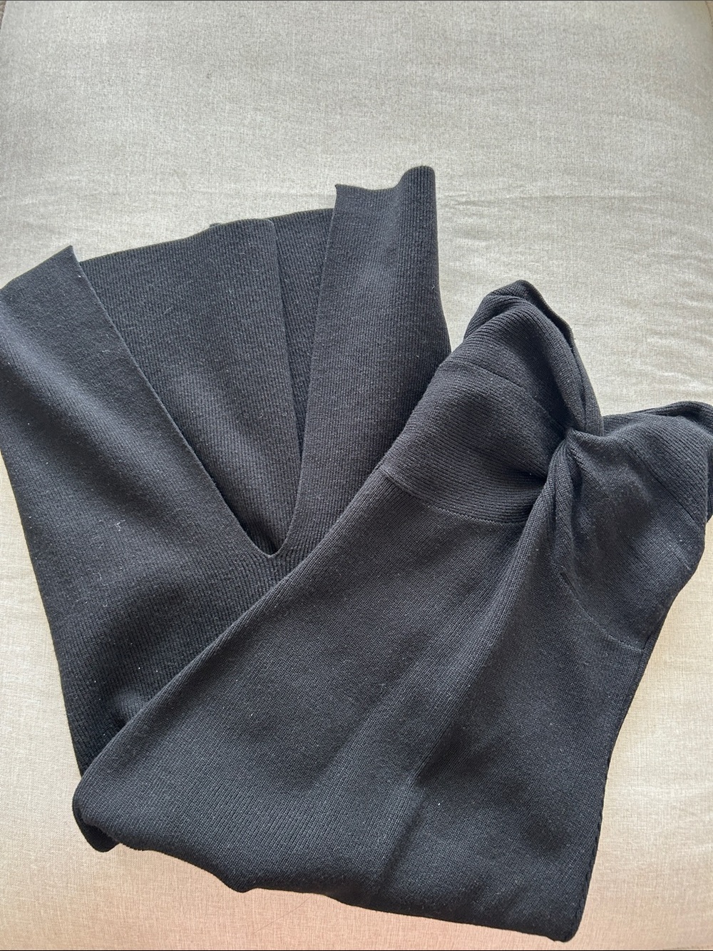 Black Strapless Women's Sweater Dress